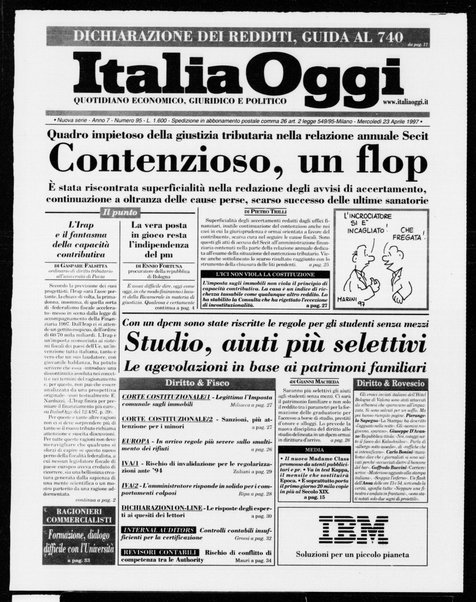 Italia oggi : quotidiano di economia finanza e politica